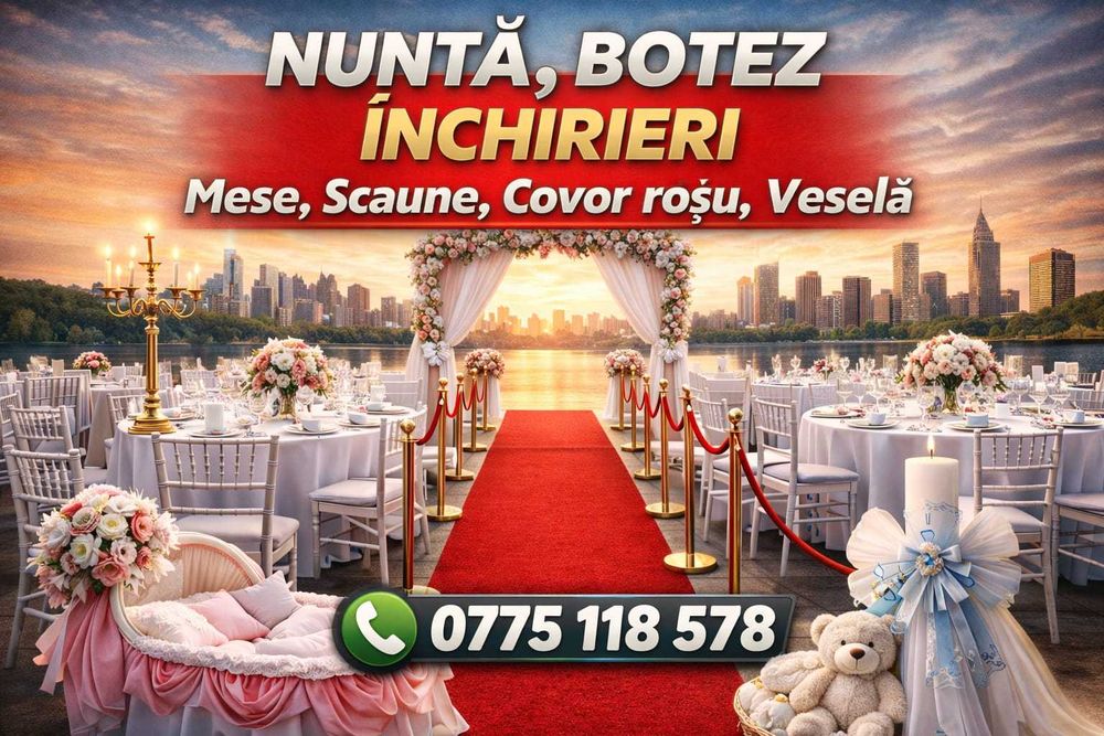 Închiriez cort evenimente / mese / scaune / corturi de închiriat