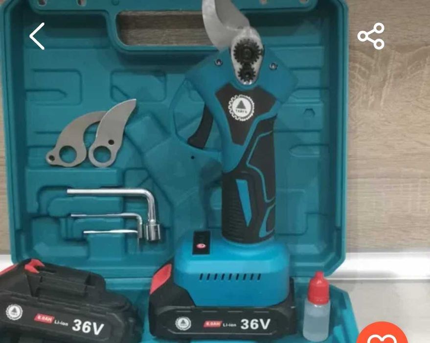 Акумулаторна лозарска ножица ТАЙГА 36v.8ah