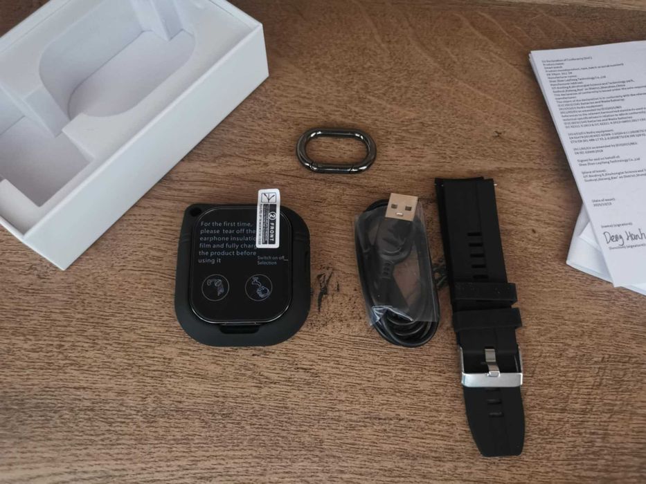 Смарт часовник + безжични слушалки (2в1)