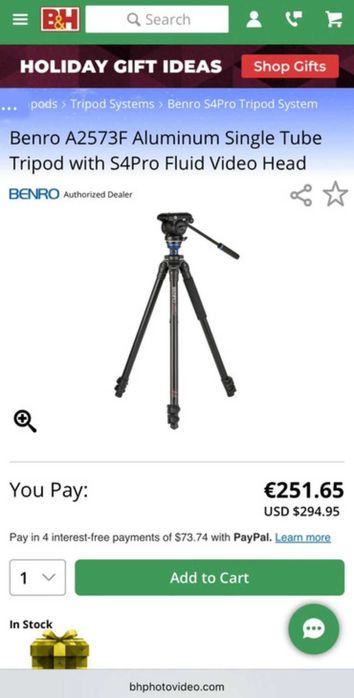 Trepied Benro A2573F