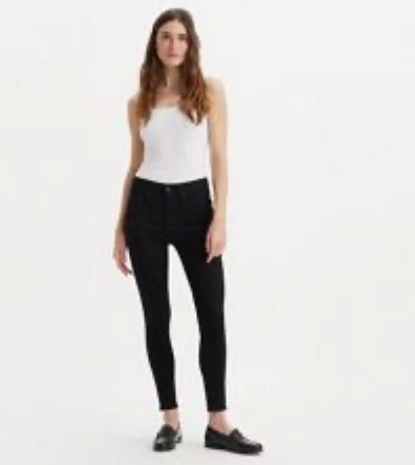 Оригинални Дамски Дънки Levi's Strauss Lot Skinny 721 Дънки Черни