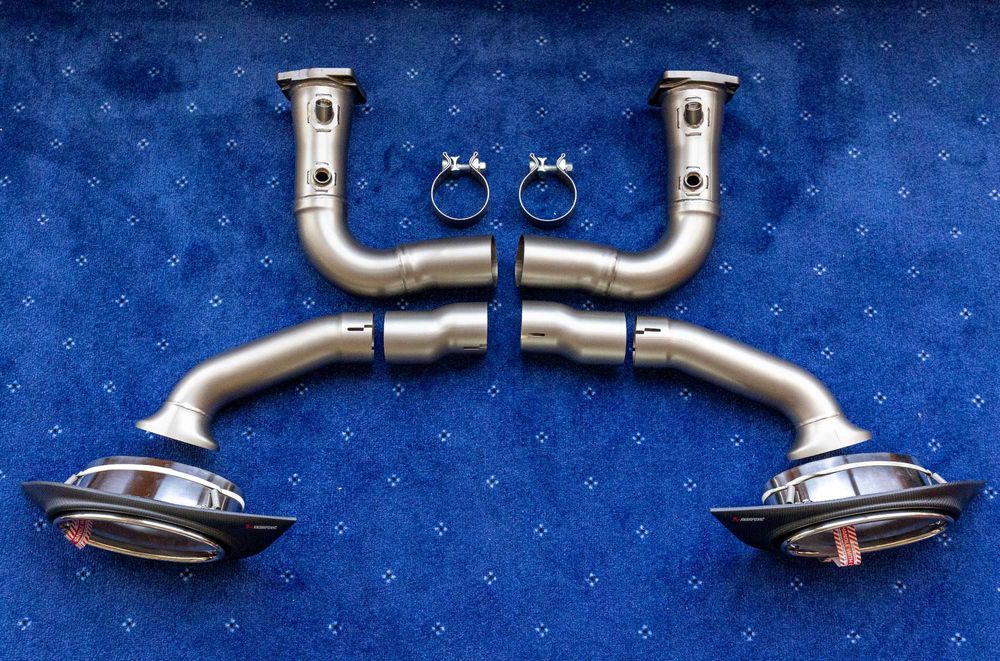 Akrapovic Porsche 911 Turbo S 991.1 Titanium Slip-On Line full exhaust