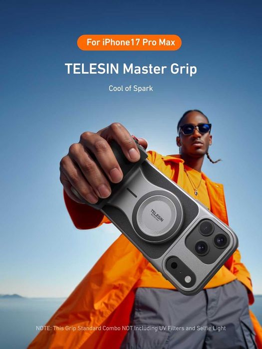 Грип за телефон TELESIN Master Grip iPhone 17 и 18 Pro Max