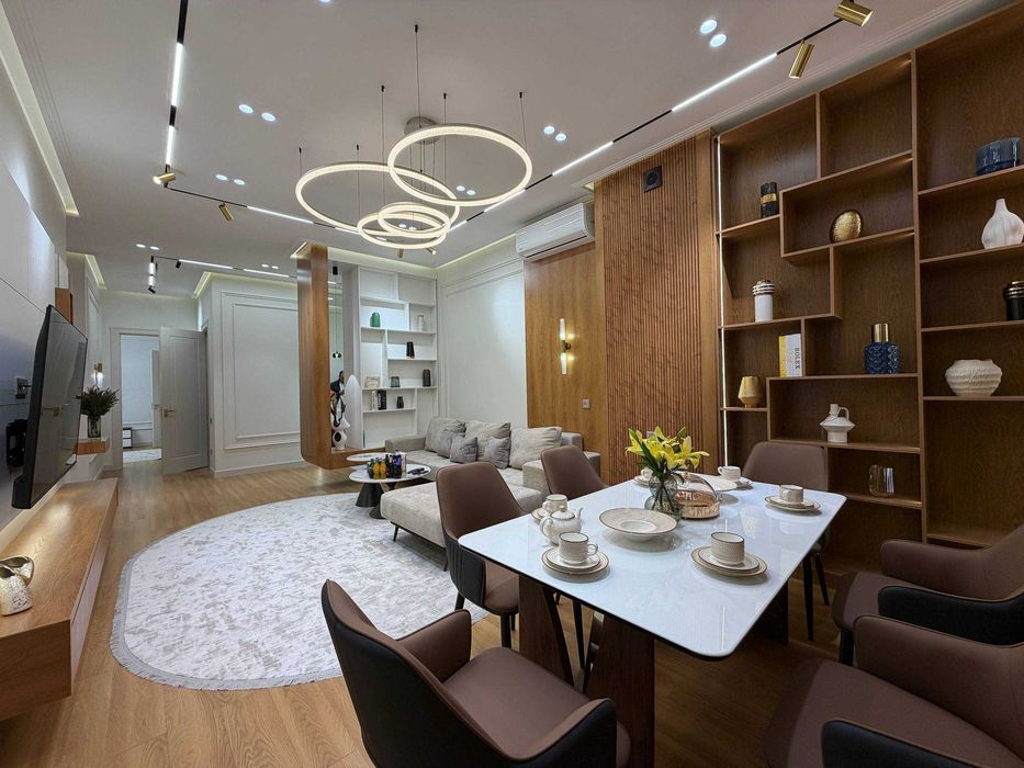 4-комнатная 123 м² с авторским ремонтом в ЖК Мухташам