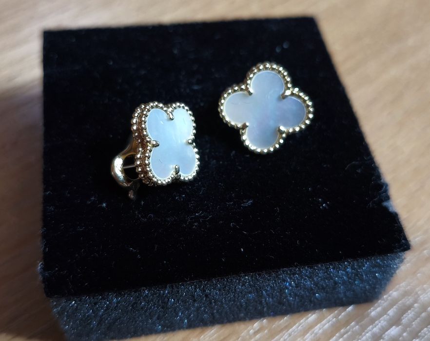 Серьги Van Cleef & Arpels Vintage Alhambra Mother Of Pearl Earrings