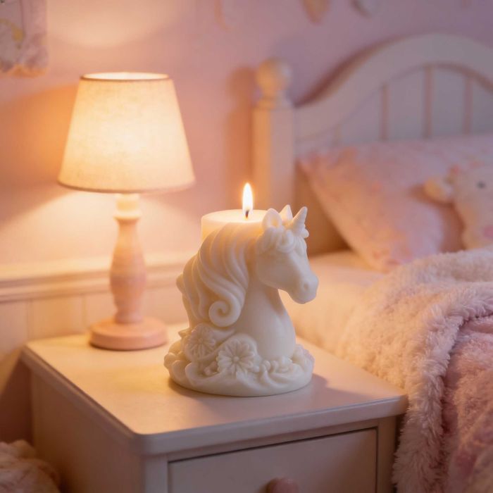 Соева свещ „Еднорог“ – аромат Ванилия
