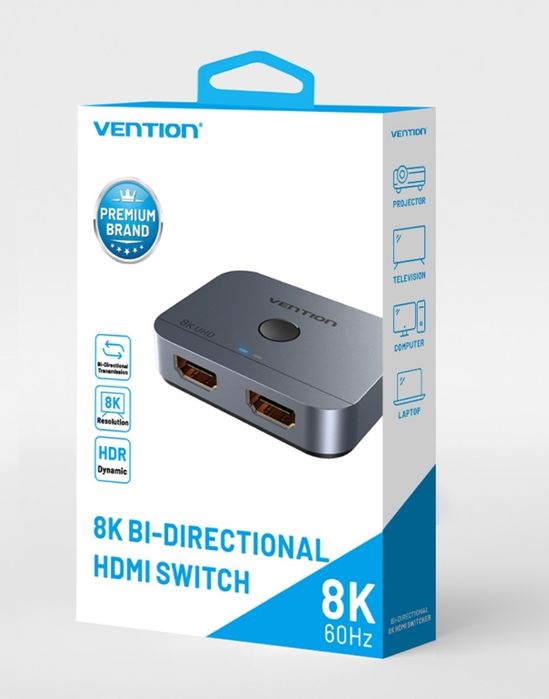 UGREEN VENTION HDMI 2.1 8K60Гц 4К120Гц switch переключатель сплиттер