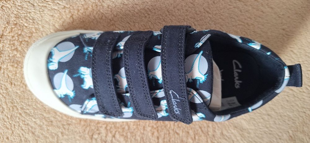 Нови детски кецове/маратонки Clarks, 31,  унисекс, етикет, тъмно сини