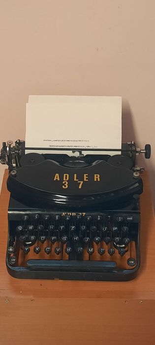 Mașină de scris Adler no.37 impecabilă