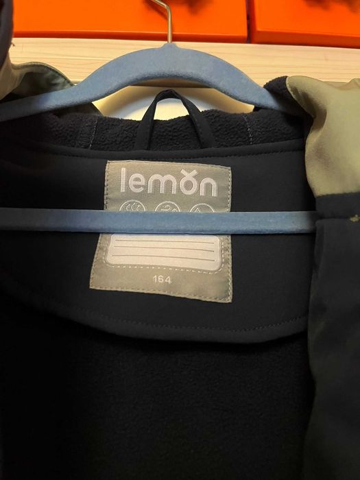 Geacă de tranziție softshell, cu glugă, copii, marimea 164