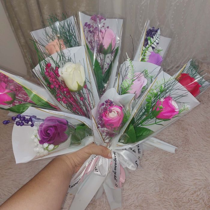 Цвята от съпун за 8 март