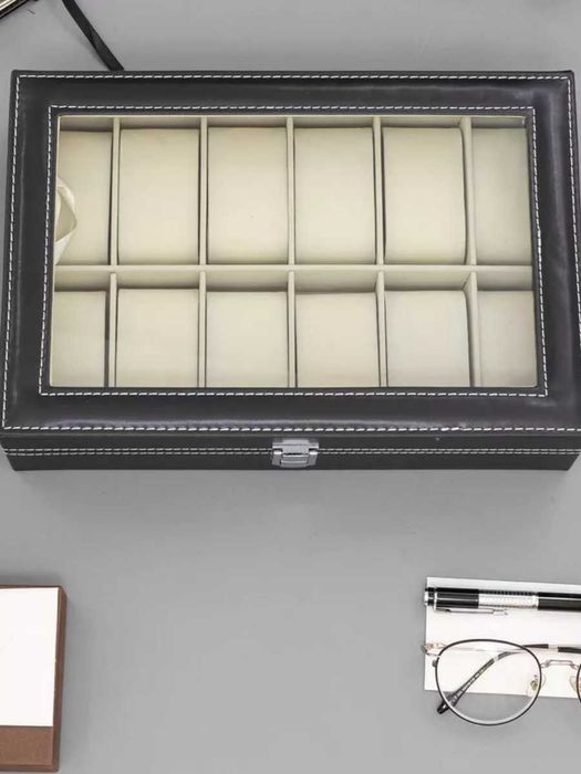 Шкатулка для часов на 12 штук – ПОДАРКА + доставка сегодня!