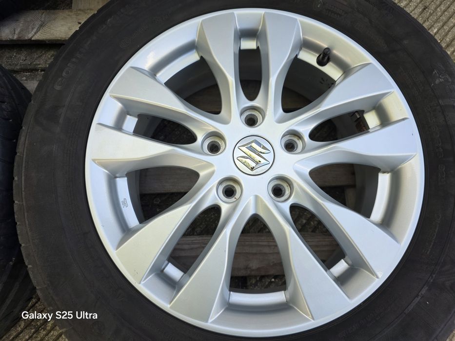 Лети джанти 16ки 5х114.3 Suzuki + летни гуми 205/60/16 Continental
