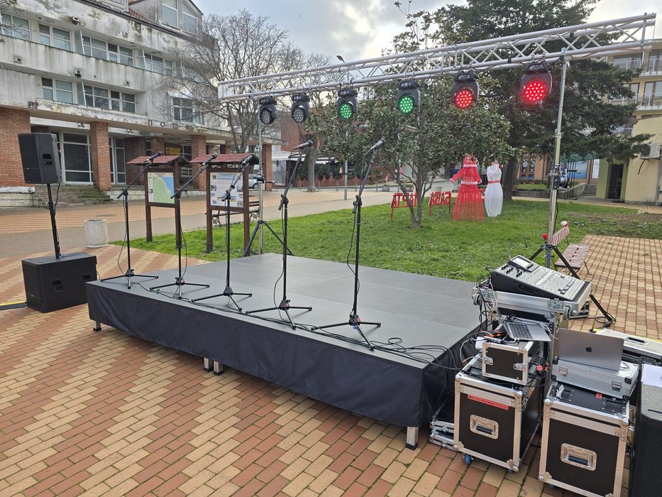 Озвучаване на събития - сцена, звук и осветление