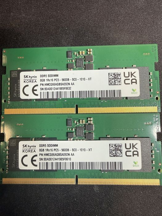 RAM памет DDR5 16GB (2x8GB) 5600MHz