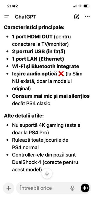 Vand PS4 slim Neg.