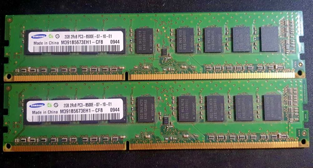 Memorii PC 2 GB RAM DDR3 si 1 GB DDR2