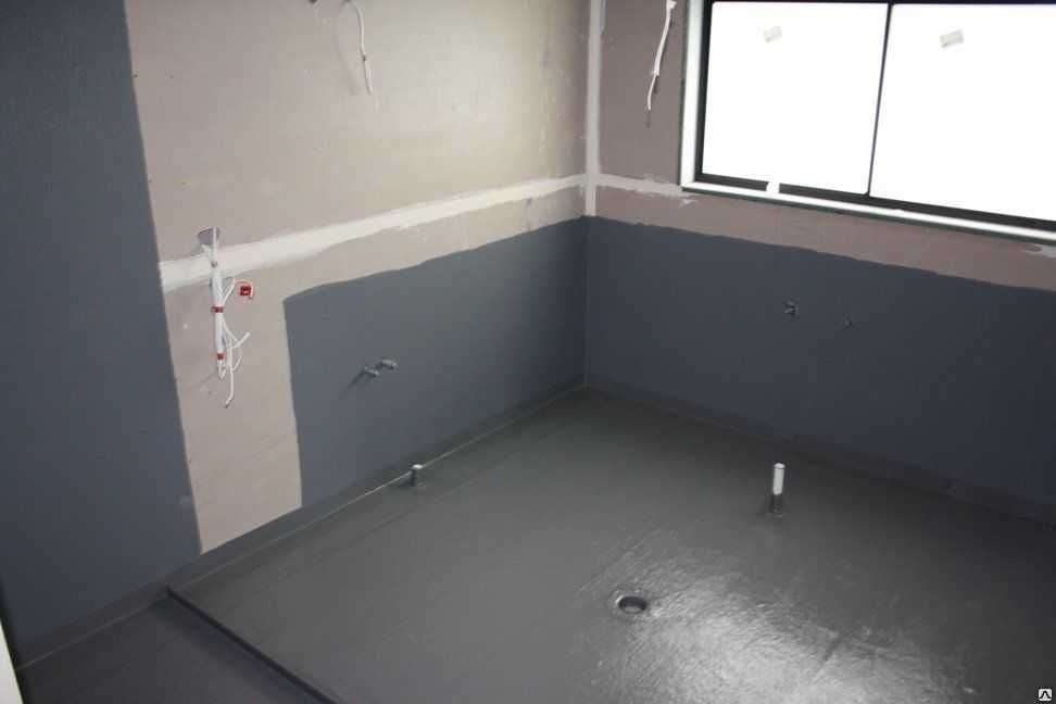 Гидроизоляция для ванной, под плитку, цветной, фракция 0,1 до 0,8 мм