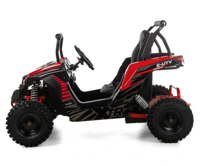 Mini E-UTV XTR, electric 1000W, culoare negru/rosu