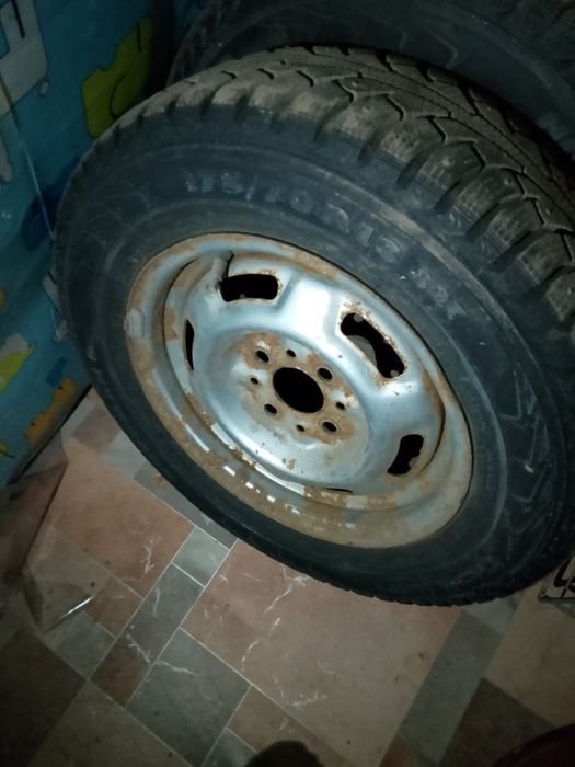 Колёса на ваз сборе.