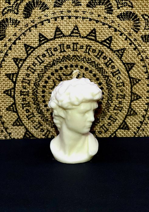 Lumânare parfumată David marturii handmade decorațiuni din ipsos