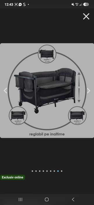Patut Co-Sleeper, Coccolle Insieme, Greystone