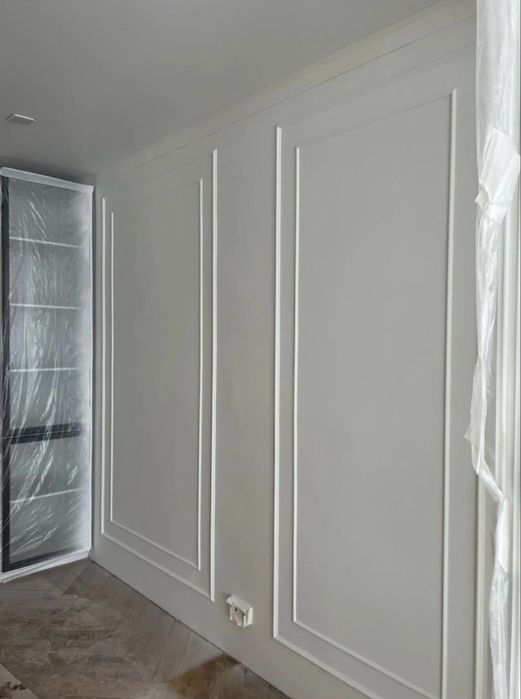 Покраска краскопультом, валиком