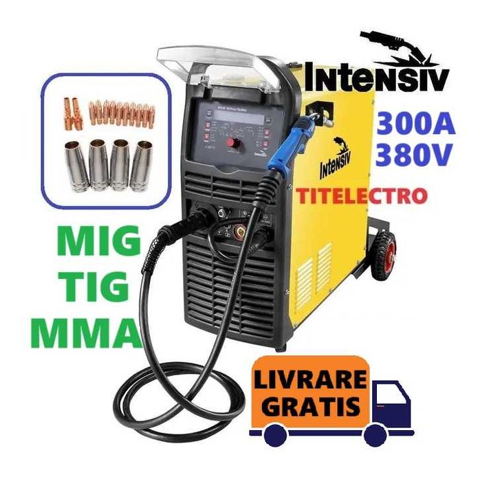 Aparat sudura cu sarma DIGI MIG 300 Intensiv MIG/TIG/MMA  + accesorii