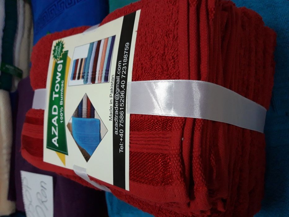 Set 10 prosoape, bumbac 100%, Pakistan, ambalaj cadou. Calitate !