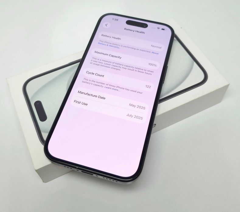 iPhone 15 128GB Black Batery 100%
