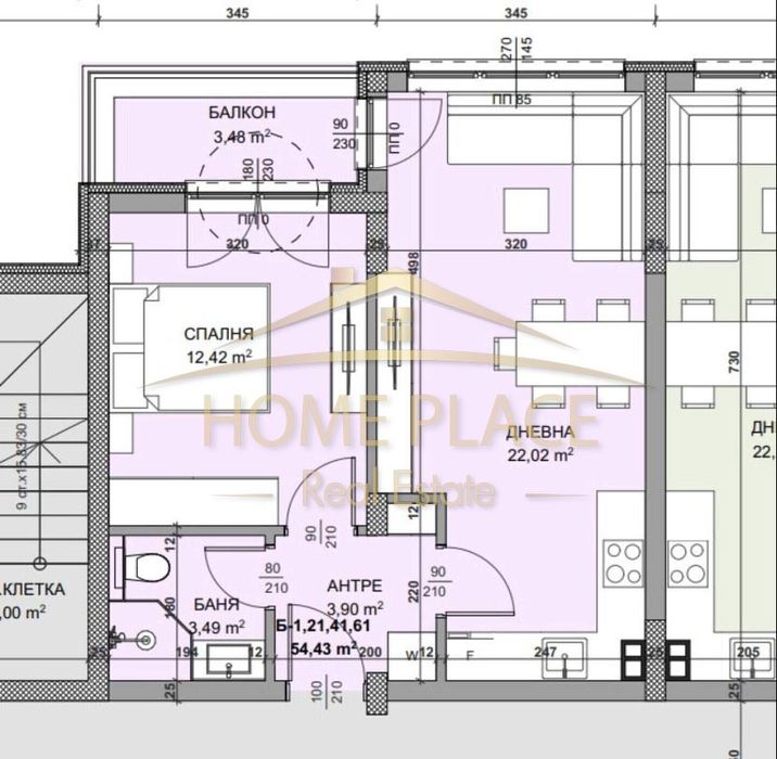 Продава се Двустаен апартамент в Варна, Владислав Варненчик - 56 кв.м за 1518 €/кв.м - Снимка #3