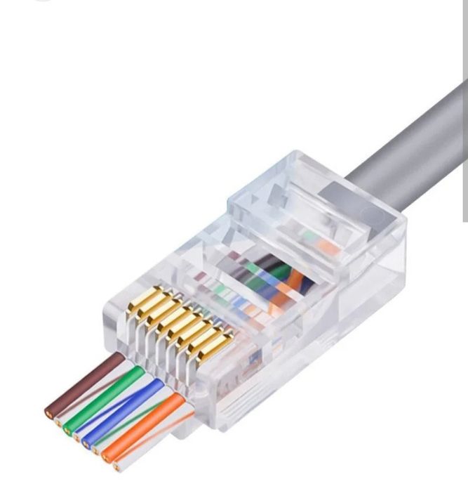 Обжимка кабелея интернета