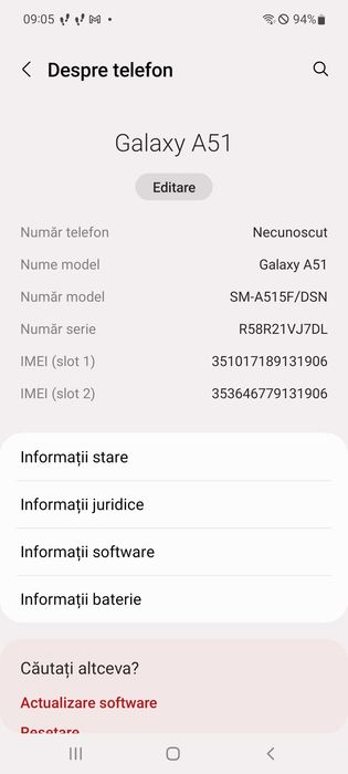 Telefon mobil Samsung A51