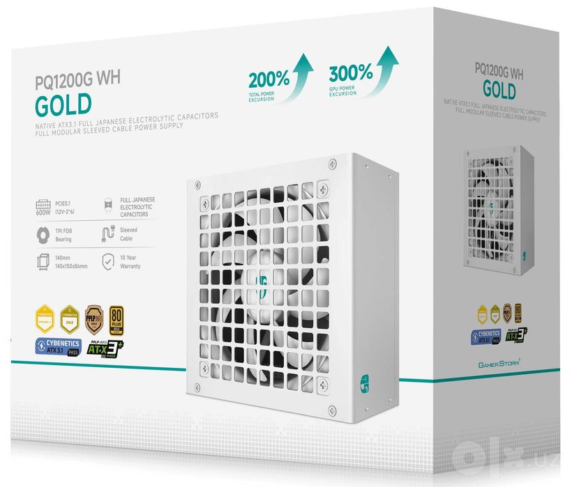 - Блок питания Deepcool Gamerstorm PQ1200G White (1200W, 80+ Gold)