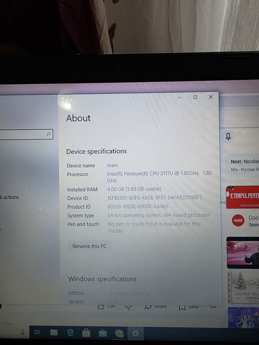 Laptop Asus funcțional