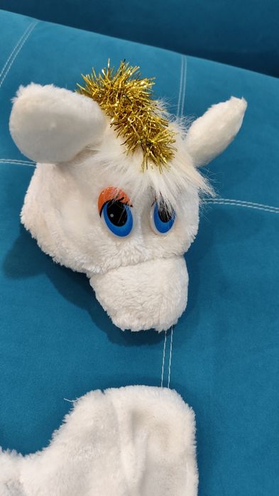 Новогодний костюм белой лошади на 5-7 лет