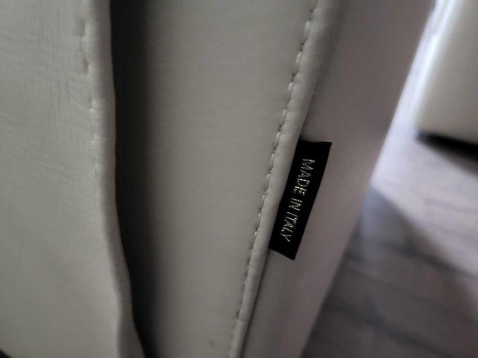 Италиански кремав кожен комплект дивани тройка и двойка Lugano