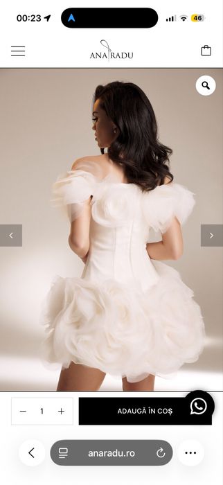Rochie Ana Radu / cununie / eveniment