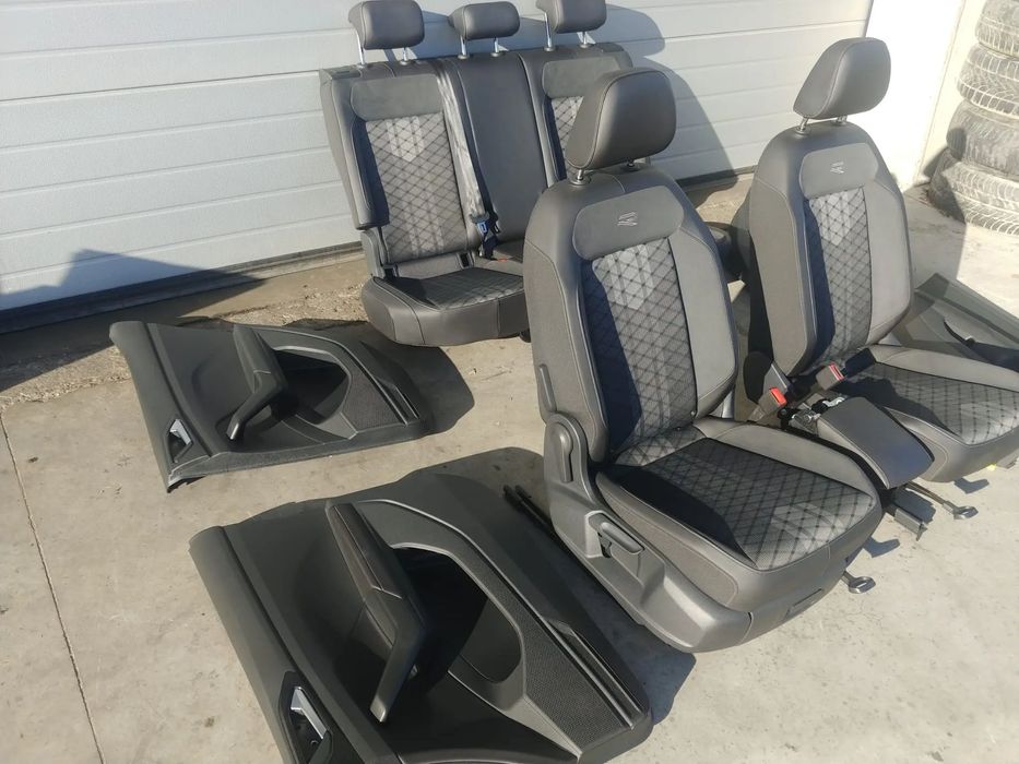 interior complet piele alcantara textil  vw t-cross r-line c11 d31 2024