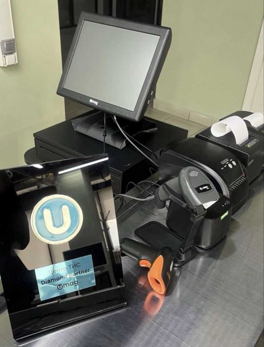 Умаг программа, Моноблок, Сканер, принтер чеков, денежный ящик