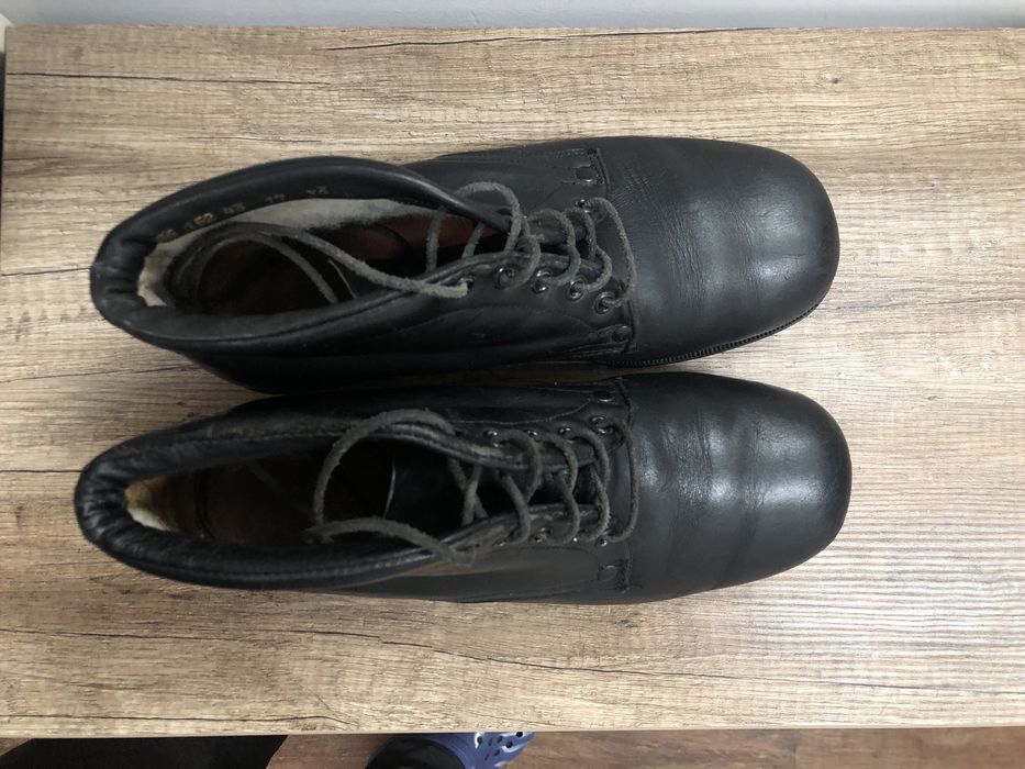 Черни офицерски боти - кубинки, номер 42-43, БНА, естествена кожа