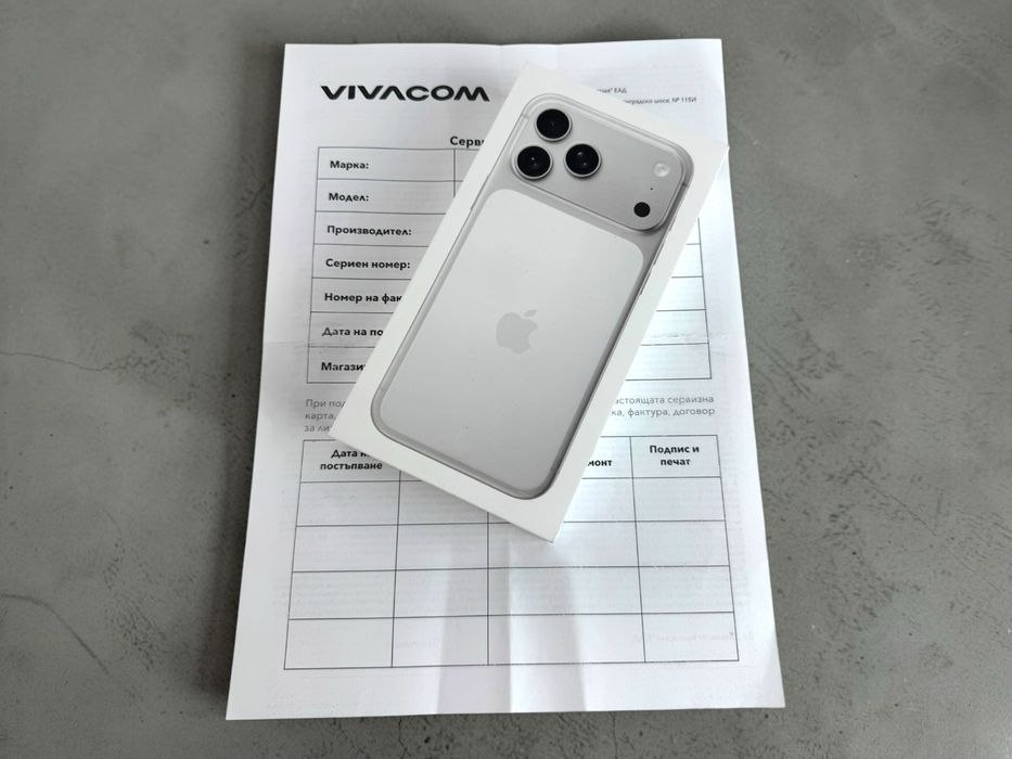 ЧИСТО НОВ! Apple iPhone 17 Pro Max 512GB Silver 2г. Гаранция!