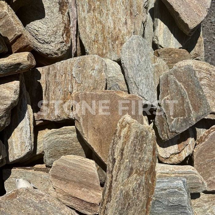 Плитняк Малохит для отмостки