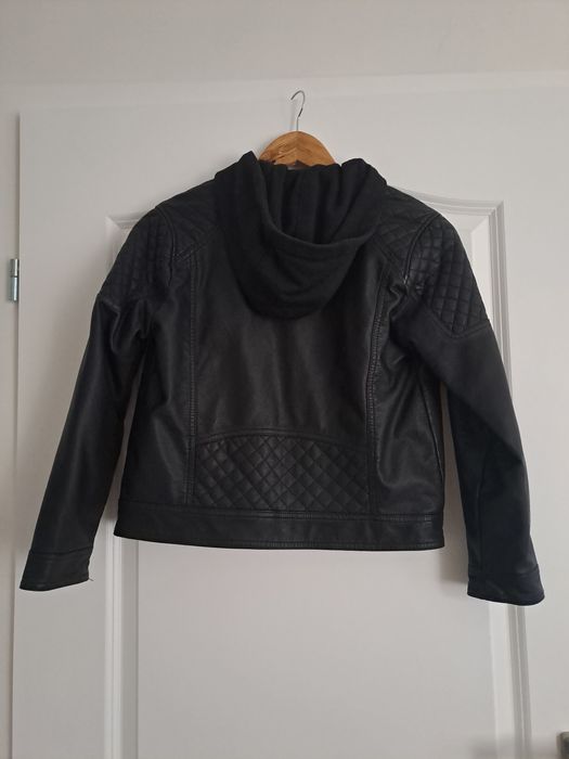 Geaca biker cu efect de piele, Zara, copii 10 ani