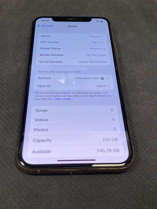 Apple iPhone XS 256GB ID-XXL5961