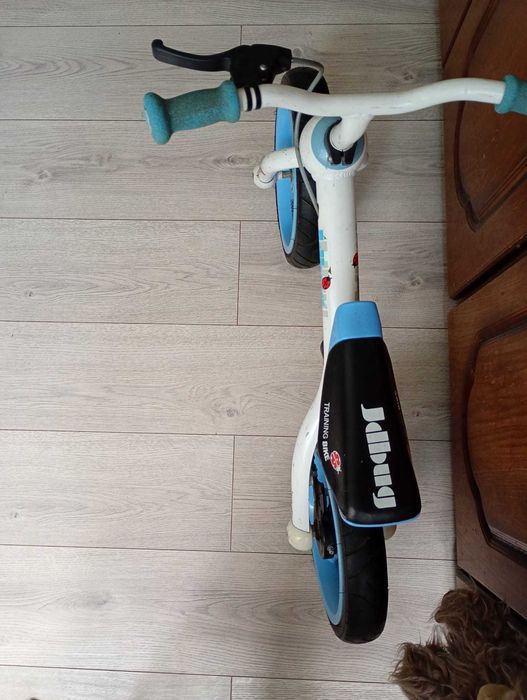 Bicicleta fara pedale copii JDBUG Training Bike, alb cu albastru