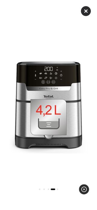 Air Fryer Tefal Easy Fry&Grill 2in1 air fryer EY505D15, 1400W, 4.2L