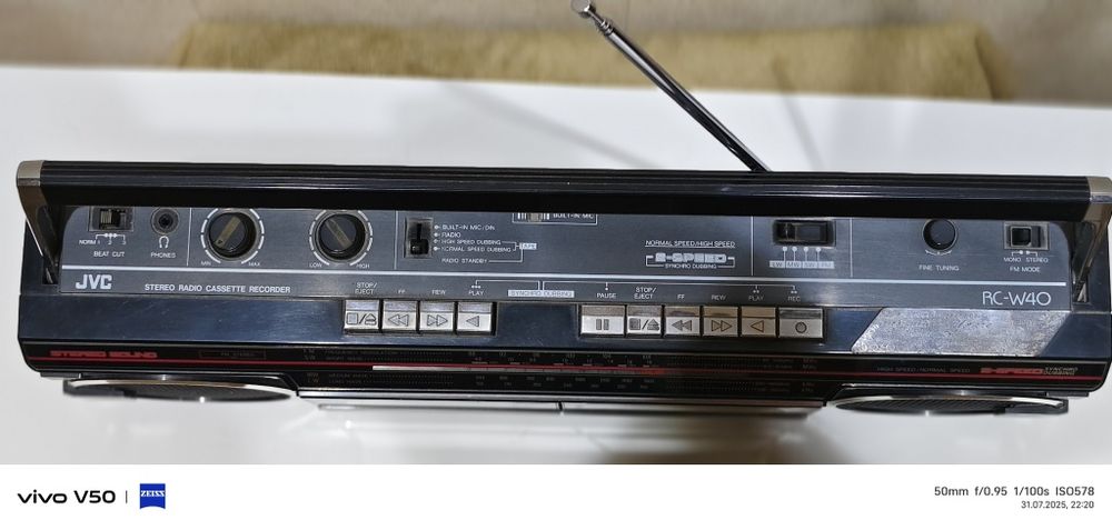 Японский 2 х кассетный магнитофон JVC