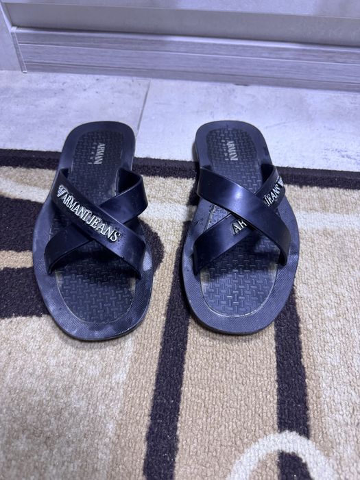 Armani-Оригинални мъжки кожени чехли 41-42 номер