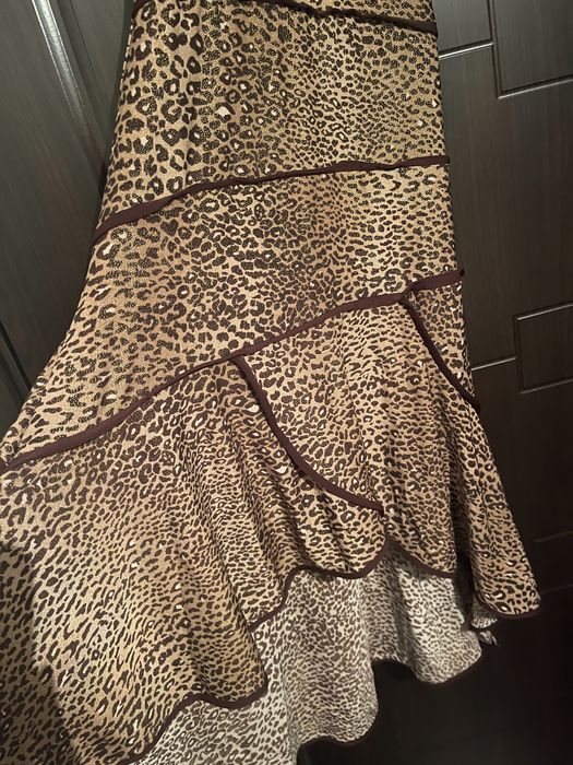 Луксозна Рокля RCтигровпринт блестящУникатТопМодел Стил Бал